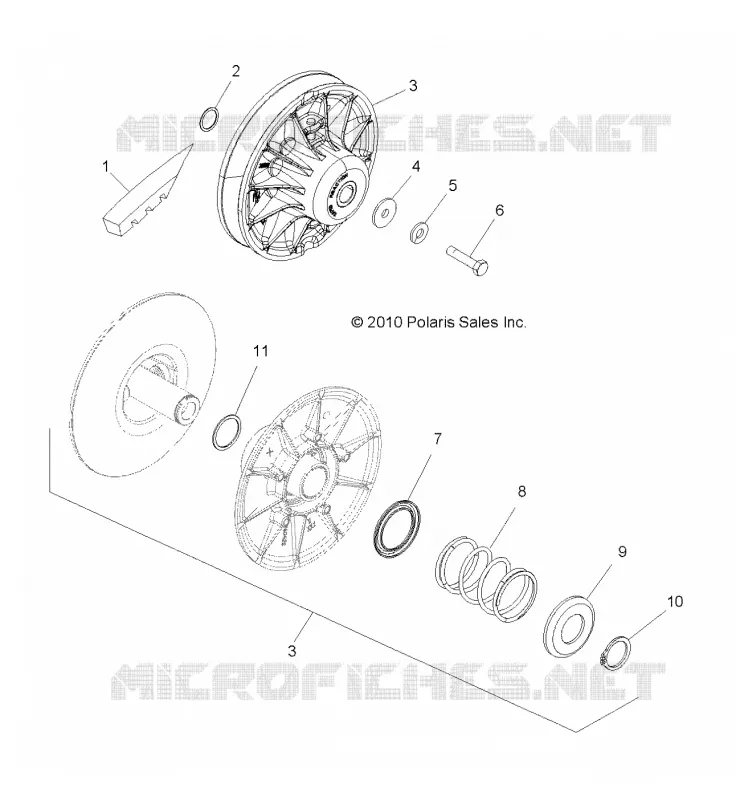 SYSTÈME DE TRANSMISSION, SECONDARY CLUTCH