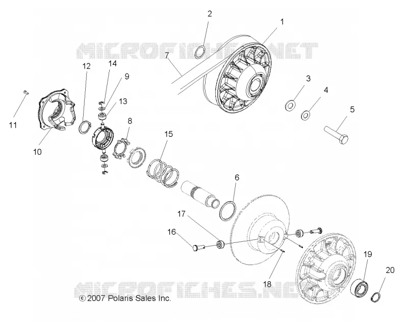 SYSTÈME DE TRANSMISSION, SECONDARY CLUTCH