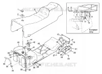 SIEGE ET RESERVOIR CLASSIC TOURING 0983365 and EUROPEAN CLASSIC TOURING E983 (4942484248A006)