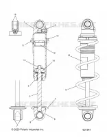 SUSPENSION, AMORTISSEUR AVANT TRACK, MONOTUBE 7045530
