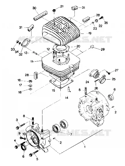 CRANKCASE AND CYLINDRE (4913521352038A)