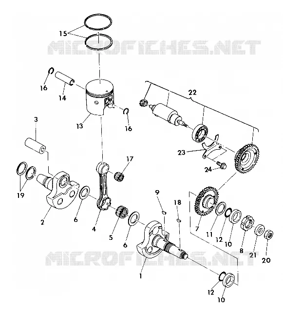VILEBREQUIN AND PISTON 350 2X4 / W927539 (4922882288032A)
