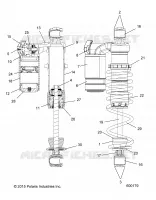 SUSPENSION, AMORTISSEUR, FRONT TRACK (7044389)