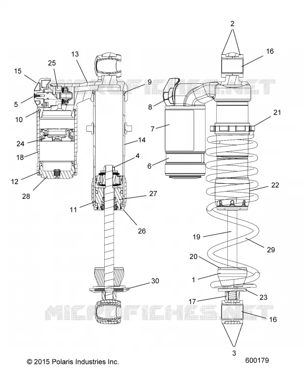 SUSPENSION, AMORTISSEUR, FRONT TRACK (7044389)