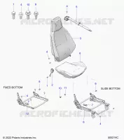 SIEGE (PASSENGER) AND SEAT BELT MOUNTING