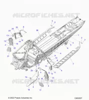 CHASSIS, PROTECTION D'EMBRAYAGE,  FOOTRESTS, AND RUNNING BOARDS