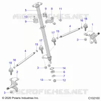 STEERING, COLONNE DE DIRECTION AND TIE ROD ASM