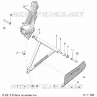 SUSPENSION, A-ARM AND SUPPORT MOUNTING