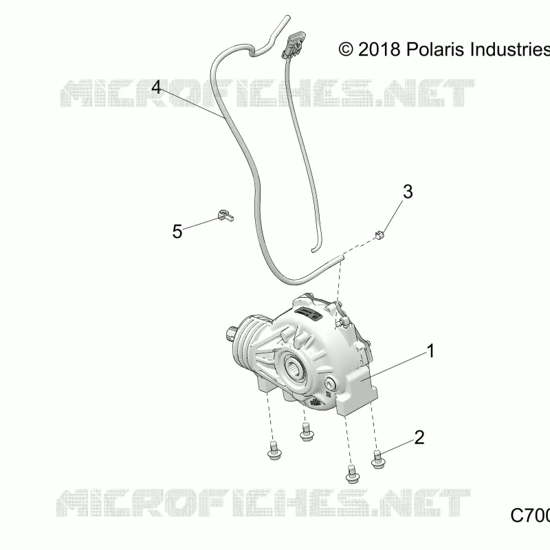 DRIVE TRAIN, FRONT SUPPORT PONT