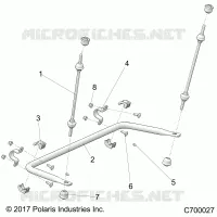 SUSPENSION, STABILISATEUR BRAS ARRIERE 49S- R20RSU99/A/B (C700027)