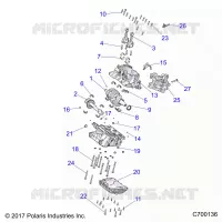 ENGINE, CRANKCASE AND VILEBREQUIN