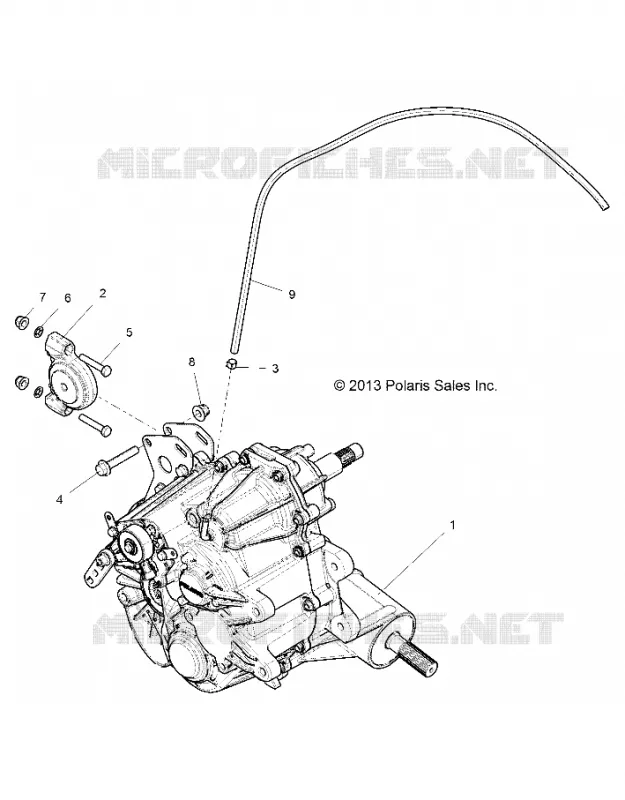 DRIVE TRAIN, MAIN SUPPORT PONT