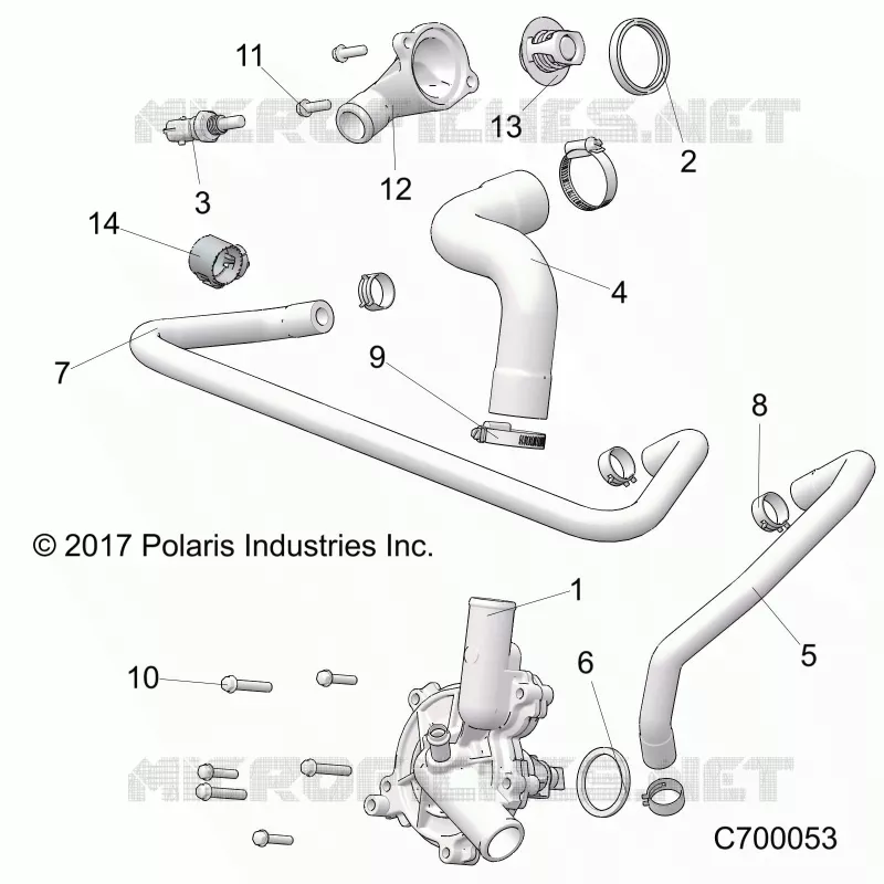 MOTEUR, WATERPUMP AND BYPASS