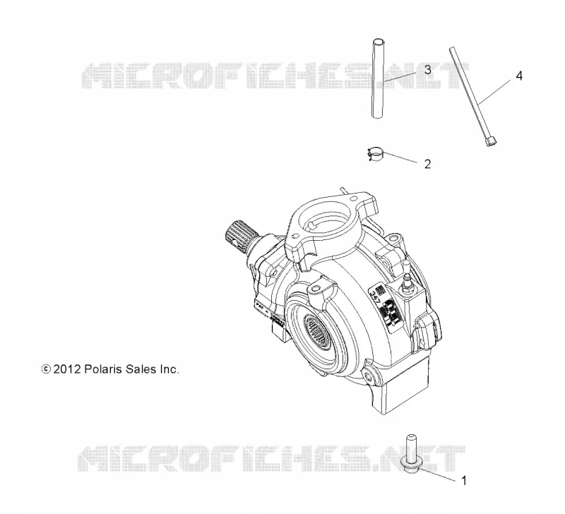 SYSTÈME DE TRANSMISSION, GEARCASE MOUNTING, FRONT