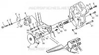 PONT/FREIN AND COUVERCLE DE CHAINEE MOUNTING XPRESS 300 W97CA28C AND  XPRESS 400 (4939603960C009)