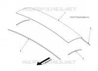 TOIT PANEL, REAR, 4 PASSENGER
