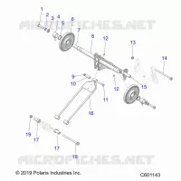 SUSPENSION, BRAS DE SUSPENSION ARRIERE