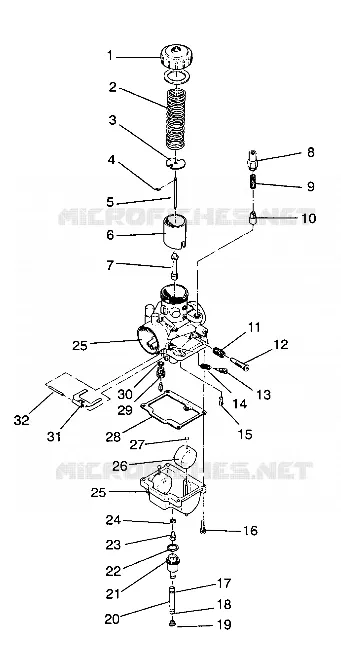 CARBURATEUR 440 / 0930760 and 440 SKS / 0930560 (4922932293032A)