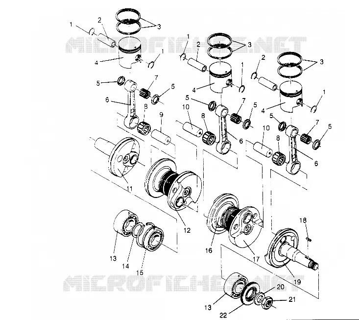 PISTON ET VILEBREQUIN  RXL 0956768 (4930783078C009)