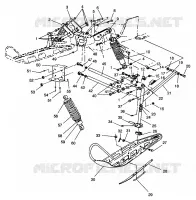 SUSPENSION AVANT AND SKI 500 EFI 0963774 AND EUROPEAN 500 EFI E963774 (4936183618B001)