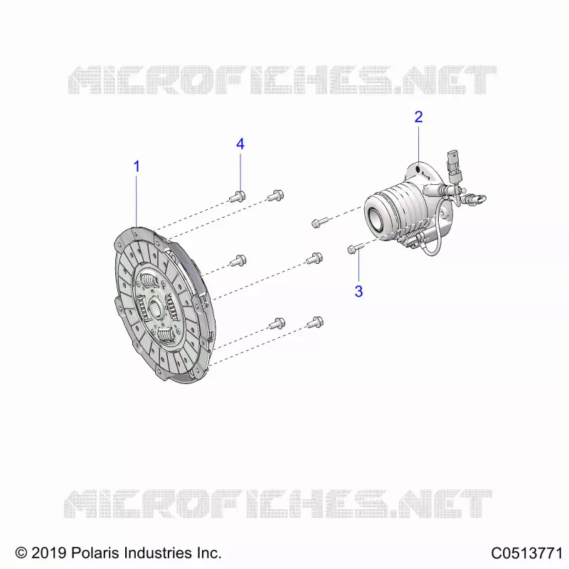 SYSTÃˆME DE TRANSMISSION, CLUTCH ASM.