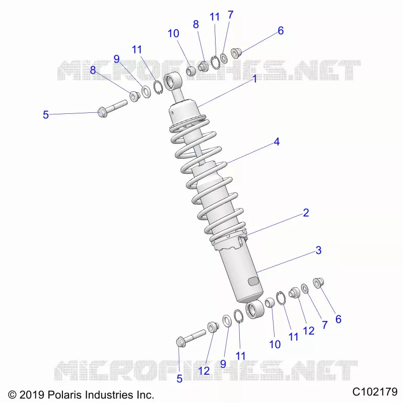 SUSPENSION, AMORTISSEUR AVANT MOUNTING