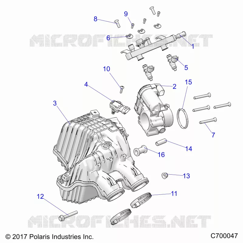 ENGINE, PRISE D'AIR MANIFOLD