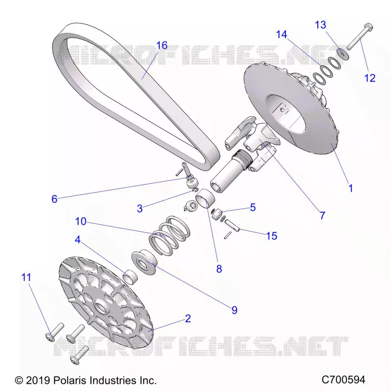 SYSTÃˆME DE TRANSMISSION, SECONDARY CLUTCH