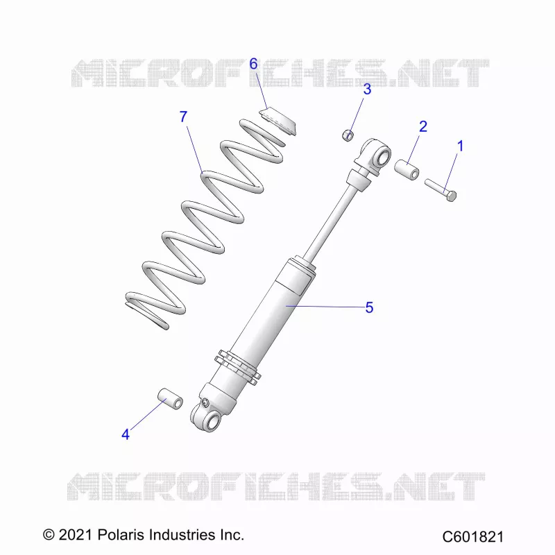 SUSPENSION, AMORTISSEUR ARRIERE TRACK (7045713)
