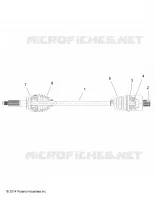 DRIVE TRAIN, TRANSMISSION ARRIERE SHAFT