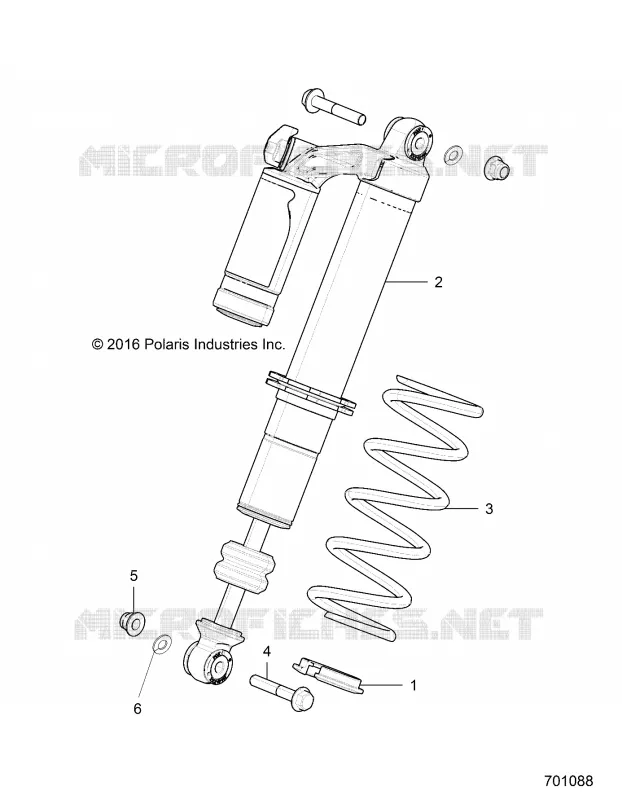 SUSPENSION, AMORTISSEUR AVANT MOUNTING