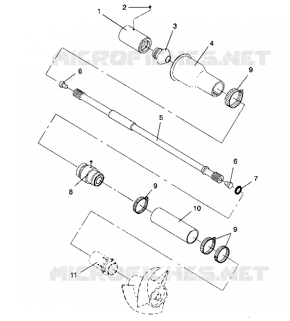 SYSTÈME DE TRANSMISSION SL 650 / B934058 (4924732473012A)