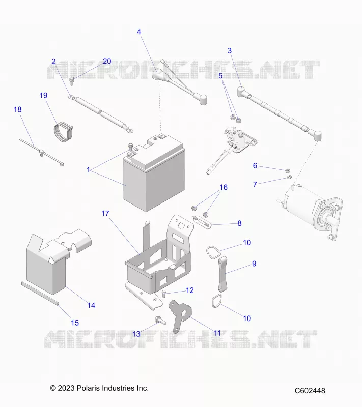 ELECTRICITE, BATTERY BOX ASM.
