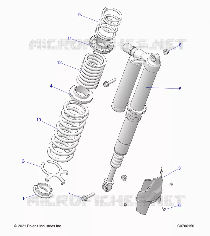 SUSPENSION, REAR SUPPORT AMORTISSEUR , STANDARD/PREMIUM