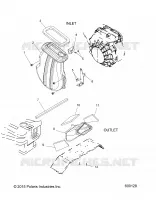 MOTEUR, AIR INLET AND OUTLET DUCTS