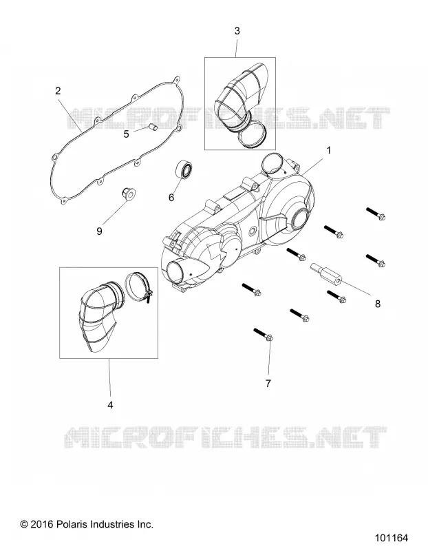 SYSTÈME DE TRANSMISSION, CLUTCH COVER AND DUCTING