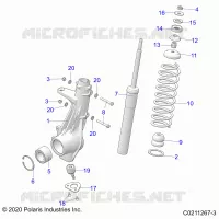 SUSPENSION, JAMBE DE FORCE AVANT