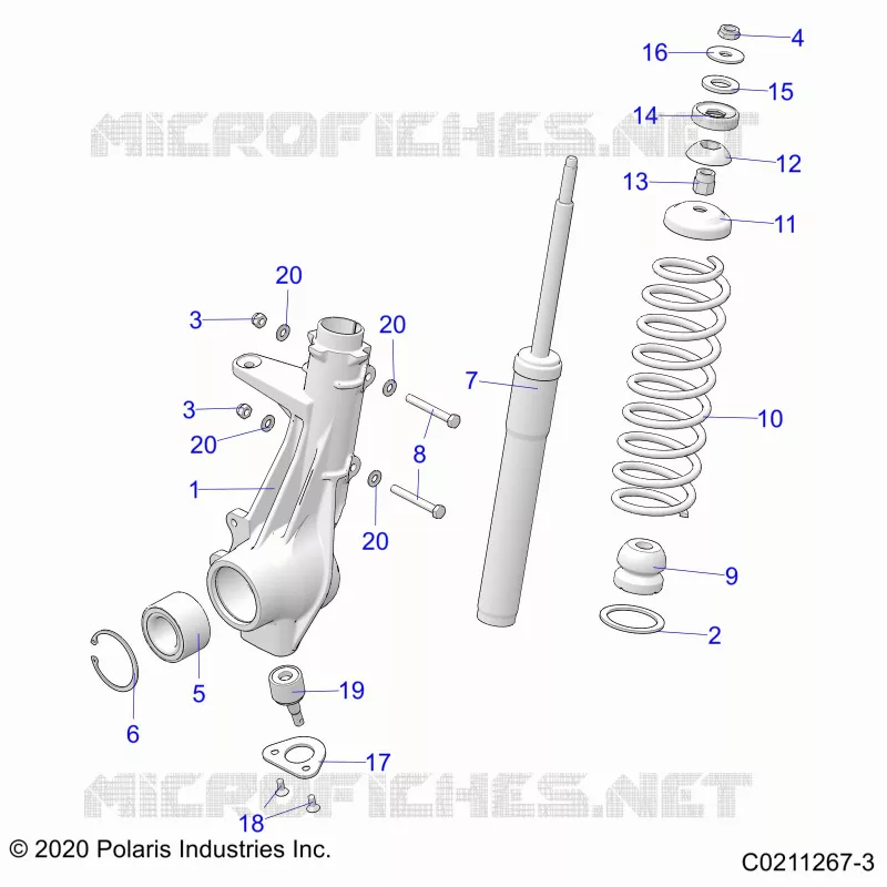 SUSPENSION, JAMBE DE FORCE AVANT