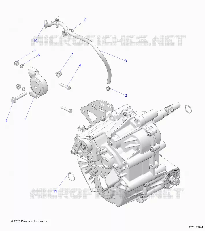 SYSTÃˆME DE TRANSMISSION, MAIN GEARCASE MOUNTING -R24RSF99AY (C701280-1)
