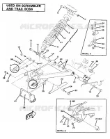 SWING ARM WELDMENT AND AMORTISSEUR ARRIERE ASSEMBLY (4911991199032A)