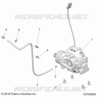 DRIVE TRAIN, FRONT SUPPORT PONT