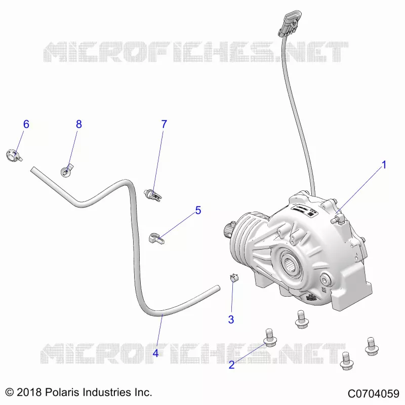 DRIVE TRAIN, FRONT SUPPORT PONT