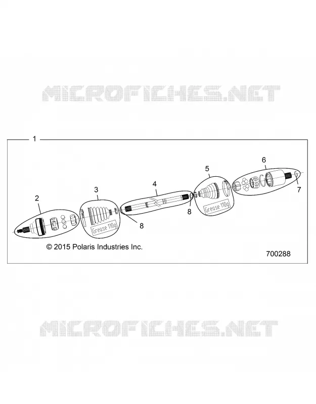 SYSTEME DE TRANSMISSION, REAR HALF SHAFT