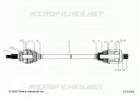 SYSTÃˆME DE TRANSMISSION, REAR HALF SHAFT