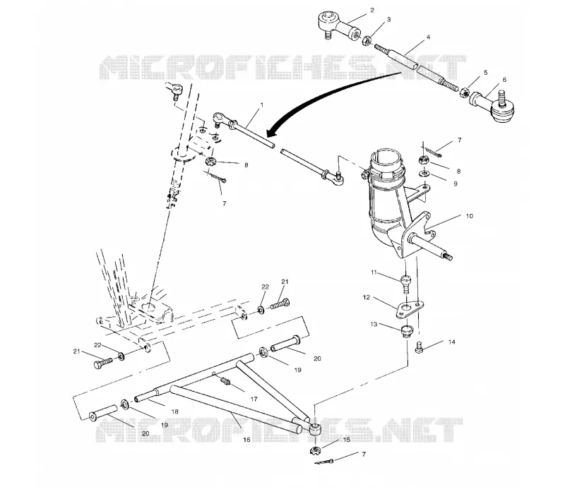 TRIANGLES DE SUSPENSIONS AVANT ET BIELLETTES DE DIRECTION