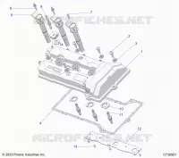 ENGINE, COUVERCLE SOUPAPE &amp; SPARK PLUGS