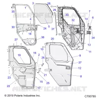 KIT PORTES ET VITRES AVANT FULL POWER