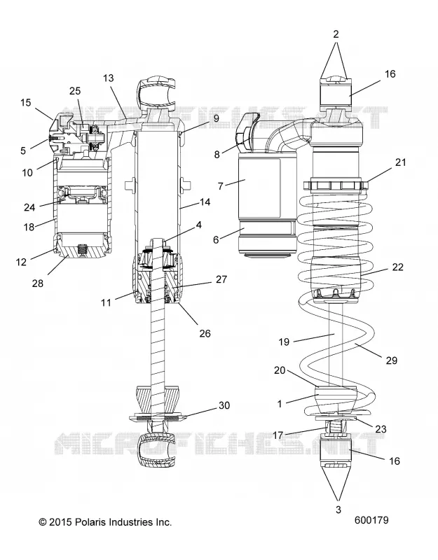 SUSPENSION, AMORTISSEUR AVANT TRACK (7044389)