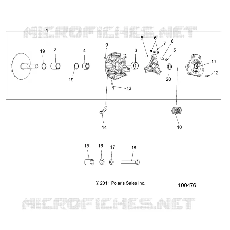SYSTÃˆME DE TRANSMISSION, PRIMARY CLUTCH