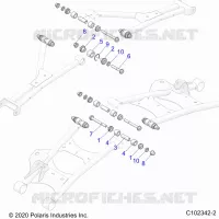 SUSPENSION ARRIERE CONTROL ARM, MOUNTING